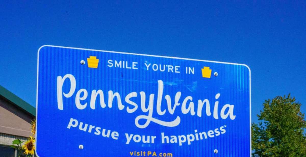 The Welcome to Pennsylvania sign